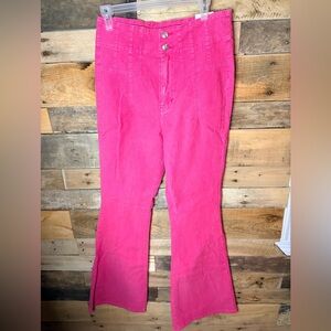 We The Free Bright Pink Boot Cut Jeans